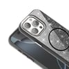 Apple iPhone 15 Pro Max Kılıf Magsafe Şarj Özellikli Parlayan Simli Zore Okso Kapak