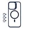 Apple iPhone 15 Pro Max Kılıf Magsafe Wireless Şarj Özellikli Standlı Zore Magsafe Klon Lensli Kapak
