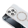 Apple iPhone 15 Pro Max Kılıf Taşlı Tasarım M-safe Şarj Özellikli Zore Koment Silikon Kapak