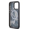 Apple iPhone 15 Pro Max Kılıf TUMI Orjinal Lisanslı M-safe Şarj Özellikli Buzlanmış Saydam Fırça Kamuflajı Desenli Kapak