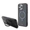 Apple iPhone 15 Pro Max Kılıf TUMI Orjinal Lisanslı M-safe Şarj Özellikli PC TPU Metal Logolu Ring Standlı Kapak