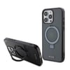Apple iPhone 15 Pro Max Kılıf TUMI Orjinal Lisanslı M-safe Şarj Özellikli PC TPU Metal Logolu Ring Standlı Kapak