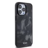 Apple iPhone 15 Pro Max Kılıf TUMI Orjinal Lisanslı M-safe Şarj Özellikli Buzlanmış Saydam Fırça Kamuflajı Desenli Kapak