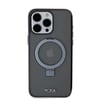 Apple iPhone 15 Pro Max Kılıf TUMI Orjinal Lisanslı M-safe Şarj Özellikli PC TPU Metal Logolu Ring Standlı Kapak