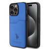 Apple iPhone 15 Pro Max Kılıf U.S. Polo Assn. Orjinal Lisanslı Baskı Logolu PU Kartlıklı Kapak