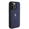 Apple iPhone 15 Pro Max Kılıf U.S. Polo Assn. Orjinal Lisanslı Deri Şeritli Logo Dizayn Kapak