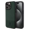 Apple iPhone 15 Pro Max Kılıf U.S. Polo Assn. Orjinal Lisanslı Suni Deri Arka Yüzey Baskı Logolu Örgü Desenli Kapak