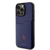 Apple iPhone 15 Pro Max Kılıf U.S. Polo Assn. Orjinal Lisanslı Baskı Logolu PU Kartlıklı Kapak