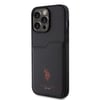 Apple iPhone 15 Pro Max Kılıf U.S. Polo Assn. Orjinal Lisanslı Baskı Logolu PU Kartlıklı Kapak