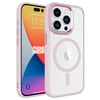 Apple iPhone 15 Pro Max Kılıf Wireless Şarj Özellikli Zore Krom Magsafe Silikon Kapak