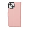 Apple iPhone 15 Uyumlu Deri Cüzdanlı Kılıf MWWN NU2 Pembe
