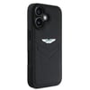 Apple iPhone 16 Kılıf Aston Martin Orjinal Lisanslı Victory Dizayn PU Deri Metal Logolu Kapak