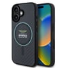 Apple iPhone 16 Kılıf Aston Martin Orjinal Lisanslı M-safe Şarj Özellikli Renkli Halka ve Karbon Fiber Tasarımlı Kapak