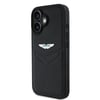 Apple iPhone 16 Kılıf Aston Martin Orjinal Lisanslı Victory Dizayn PU Deri Metal Logolu Kapak