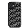 Apple iPhone 16 Kılıf DKNY Orjinal Lisanslı M-safe Şarj Özellikli 3D Yazılı Grid Pattern Kapak