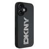 Apple iPhone 16 Kılıf DKNY Orjinal Lisanslı Taşlı DKNY Yazılı Metalik Rhinestones PU Deri Kapak