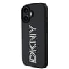 Apple iPhone 16 Kılıf DKNY Orjinal Lisanslı Taşlı DKNY Yazılı Metalik Rhinestones PU Deri Kapak