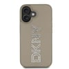 Apple iPhone 16 Kılıf DKNY Orjinal Lisanslı Taşlı DKNY Yazılı Metalik Rhinestones PU Deri Kapak