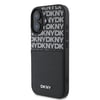 Apple iPhone 16 Kılıf DKNY Orjinal Lisanslı Kartlıklı 3D Yazılı Repeat Texture Pattern Kapak