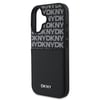 Apple iPhone 16 Kılıf DKNY Orjinal Lisanslı Kartlıklı 3D Yazılı Repeat Texture Pattern Kapak