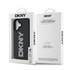Apple iPhone 16 Kılıf DKNY Orjinal Lisanslı Taşlı DKNY Yazılı Metalik Rhinestones PU Deri Kapak