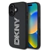 Apple iPhone 16 Kılıf DKNY Orjinal Lisanslı Taşlı DKNY Yazılı Metalik Rhinestones PU Deri Kapak