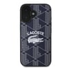 Apple iPhone 16 Kılıf Lacoste Orjinal Lisanslı M-safe Şarj Özellikli Mono Vintage Logo Kapak