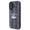 Apple iPhone 16 Kılıf Lacoste Orjinal Lisanslı M-safe Şarj Özellikli Mono Vintage Logo Kapak