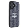 Apple iPhone 16 Kılıf Lacoste Orjinal Lisanslı M-safe Şarj Özellikli Mono Vintage Logo Kapak