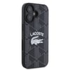 Apple iPhone 16 Kılıf Lacoste Orjinal Lisanslı M-safe Şarj Özellikli Mono Vintage Logo Kapak