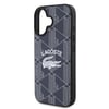 Apple iPhone 16 Kılıf Lacoste Orjinal Lisanslı M-safe Şarj Özellikli Mono Vintage Logo Kapak