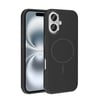 Apple iPhone 16 Kılıf M-Safe Şarj Özellikli Metal Kamera Çerçeveli Zore Edi Silikon Kapak
