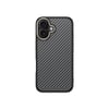 Apple iPhone 16 Kılıf M-safe Şarj Özellikli Karbon Fiber Görünümlü Zore Antina Kapak