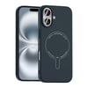 Apple iPhone 16 Kılıf M-Safe Şarj Özellikli Kamera Korumalı Zore Elio Sert PC Kapak