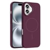 Apple iPhone 16 Kılıf M-safe Şarj Özellikli Zore Ruby Sert Kapak