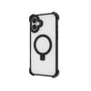 Apple iPhone 16 Kılıf M-safe Şarj Özellikli Raptic Dual Serisi Şeffaf Standlı Kapak