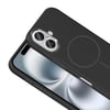 Apple iPhone 16 Kılıf M-Safe Şarj Özellikli Metal Kamera Çerçeveli Zore Edi Silikon Kapak
