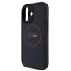 Apple iPhone 16 Kılıf Redbull Orjinal Lisanslı M-safe Şarj Özellikli Kırmızı Halka ve Logo Kabartmalı PU Deri Kapak