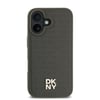 Apple iPhone 16 Plus Kılıf DKNY Orjinal Lisanslı M-safe Şarj Özellikli 3D Yazılı Repeat Pattern Kapak