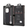 Apple iPhone 16 Pro Kılıf AMG Orjinal Lisanslı M-safe Şarj Özellikli IML Baskı Logolu Çift Katmanlı Bow Lines Kapak