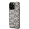 Apple iPhone 16 Pro Kılıf DKNY Orjinal Lisanslı M-safe Şarj Özellikli 3D Yazılı Grid Pattern Kapak