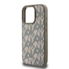 Apple iPhone 16 Pro Kılıf DKNY Orjinal Lisanslı M-safe Şarj Özellikli 3D Yazılı Grid Pattern Kapak