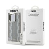 Apple iPhone 16 Pro Kılıf DKNY Orjinal Lisanslı M-safe Şarj Özellikli 3D Yazılı Checkered Pattern Kapak