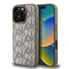 Apple iPhone 16 Pro Kılıf DKNY Orjinal Lisanslı M-safe Şarj Özellikli 3D Yazılı Grid Pattern Kapak