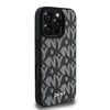 Apple iPhone 16 Pro Kılıf DKNY Orjinal Lisanslı M-safe Şarj Özellikli 3D Yazılı Grid Pattern Kapak