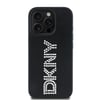Apple iPhone 16 Pro Kılıf DKNY Orjinal Lisanslı Taşlı DKNY Yazılı Metalik Rhinestones PU Deri Kapak