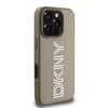 Apple iPhone 16 Pro Kılıf DKNY Orjinal Lisanslı Taşlı DKNY Yazılı Metalik Rhinestones PU Deri Kapak