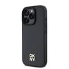 Apple iPhone 16 Pro Kılıf DKNY Orjinal Lisanslı M-safe Şarj Özellikli 3D Yazılı Repeat Pattern Kapak