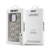 Apple iPhone 16 Pro Kılıf DKNY Orjinal Lisanslı M-safe Şarj Özellikli 3D Yazılı Grid Pattern Kapak