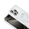 Apple iPhone 16 Pro Kılıf M-Safe Şarj Özellikli Şeffaf Zore Folk Sert Kapak